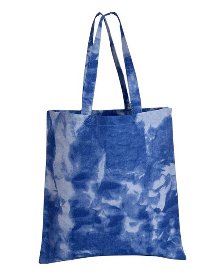 TD800 Q-Tees Tie-Dyed Canvas Tote Bag