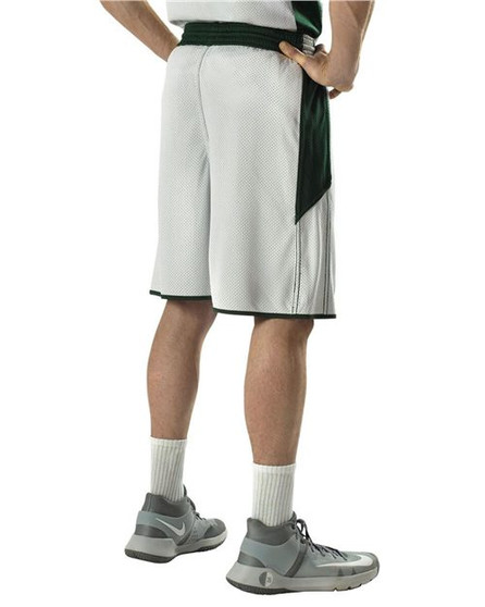 589PSP Alleson Athletic Men's Single Ply Reversible Basketball Shorts