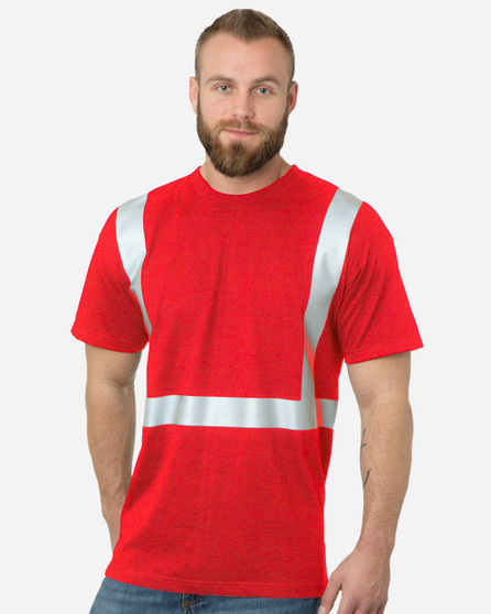 BA3752 Bayside Unisex USA-Made 50/50 High Visibility T-Shirt