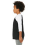 3200Y Bella + Canvas Youth 3/4-Sleeve Baseball T-Shirt