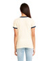3904 Next Level Ladies' Ringer T-Shirt, view 2