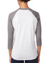 6051 Next Level Unisex Triblend 3/4-Sleeve Raglan, view 3