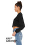 6501B Bella + Canvas Fast Fashion Ladies' Cropped Long-Sleeve T-Shirt, view 3