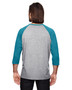 6755 Anvil Adult Triblend 3/4-Sleeve Raglan T-Shirt, view 2