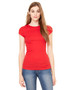8701 Bella + Canvas Ladies' Sheer Mini Rib Short-Sleeve T-Shirt