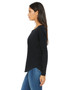 8852 Bella + Canvas Ladies' Flowy Long-Sleeve T-Shirt with 2x1 Sleeves, view 3