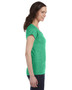 G64VL Gildan Ladies' SoftStyle® 4.5 oz. Fitted V-Neck T-Shirt, view 3