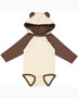 4418 Rabbit Skins Infant Long Sleeve Fine Jersey Bodysuit With Ears