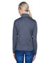 8618W UltraClub Ladies' Cool & Dry Heathered Performance Quarter-Zip, view 3