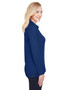 DG20LW Devon & Jones CrownLux Performance™ Ladies' Plaited Long Sleeve Polo, view 2