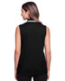 DG20SW Devon & Jones Ladies' CrownLux Performance™ Plaited Tipped Sleeveless Polo, view 3