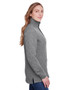 JA8891 J America Ladies' Quilted Snap Pullover