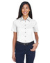 M500SW Harriton Ladies' Easy Blend™ Short-Sleeve Twill Shirt with Stain-Release