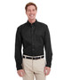 M581T Harriton Men's Tall Foundation 100% Cotton Long-Sleeve Twill Shirt with Teflon™