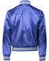 3610 Augusta Unisex Striped Trim Satin Baseball Jacket, view 4