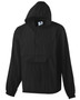 31300 Augusta Drop Ship Hooded Nylon Half Zip Pullover Pouch Jacket