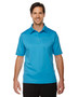 88803 North End Men's Exhilarate Coffee Charcoal Performance Polo with Back Pocket