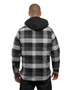 B8620 Burnside Men's Hooded Flannel Jacket, view 3