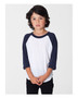 BB153W American Apparel Toddler Poly-Cotton 3/4-Sleeve T-Shirt