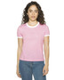BB310W American Apparel Ladies' Poly-Cotton Ringer T-Shirt BB310W American Apparel Ladies' Poly-Cotton Ringer T-Shirt