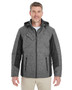 DG710 Devon & Jones Men's Midtown Insulated Fabric-Block Jacket with Crosshatch Mélange