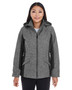 DG710W Devon & Jones Ladies' Midtown Insulated Fabric-Block Jacket with Crosshatch Mélange DG710W Devon & Jones Ladies' Midtown Insulated Fabric-Block Jacket with Crosshatch Mélange