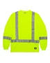 HVK013 Berne Men's Hi-Vis Class 3 Performance Long Sleeve Pocket T-Shirt