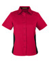 M586W Harriton Ladies' Flash IL Colorblock Short Sleeve Shirt