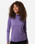 4HM70L Women's Pro-Lock Performance Mélange Quarter-Zip Pullover