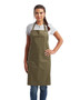 RP121 Artisan Collection by Reprime Barley Contrast Stitch Recycled Bib Apron