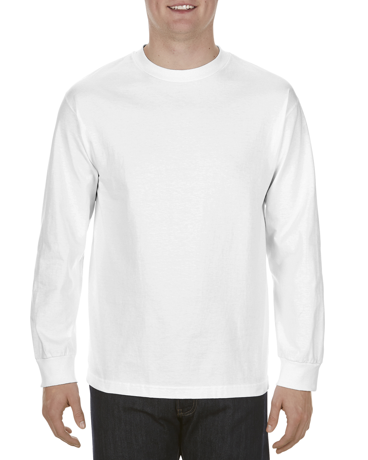 AL1904 Adult 5.1 oz., 100% Soft Spun Cotton Long-Sleeve T-Shirt