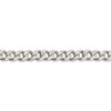 Sterling Silver Solid 9mm Plain Curb Bracelet w/ Lobster Clasp 8" - 9"