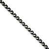 Sterling Silver 6mm Antiqued Fancy Spiga Bracelet w/ Lobster Clasp 8.5"