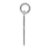 Unisex 14K White Gold Plain Flat Design Crucifix Cross Religious Charm Pendant