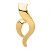 14k Yellow Gold Polished Fancy Designed Omega Slide Fashion Charm For Necklace