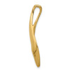 14K Yellow Gold Polished Solid & Casted Omega Slide Fits up to 3mm Necklace