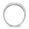 14k White Gold Men's Round Diamond Wedding Band 6mm Channel Set Ring 1/4 Ct.