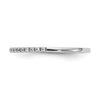 14k White Gold Diamond 1.3mm Prong Set Wedding Band Anniversary Ring 0.17 CT.