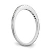 14k White Gold Diamond 1.3mm Prong Set Wedding Band Anniversary Ring 0.17 CT.