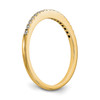 14k Yellow Gold Diamond 2mm Prong Set Wedding Band Anniversary Ring 0.24 CT.
