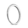 14k White Gold Diamond Milgrain 2 Piece Wedding Band Anniversary Ring 0.132 TCW.