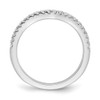 14k White Gold Diamond 1.9mm Contoured Wedding Band Anniversary Ring 0.21 CT.