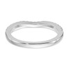 14k White Gold Diamond 1.9mm Contoured Wedding Band Anniversary Ring 0.21 CT.