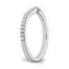 14k White Gold Diamond 1.9mm Contoured Wedding Band Anniversary Ring 0.21 CT.