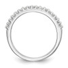 14k White Gold Diamond 2mm Prong Set Wedding Band Anniversary Ring 0.204 CT.