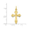 10k Yellow Gold Solid Inscribed Patriarchal Cross Charm