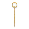 14k Yellow Gold Solid & Satin Mini Small Engravable Merry Christmas Disc Charm