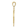 10k Yellow Gold Textured Medium St. Florian Protect Us Fire Department Pendant