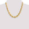 14k Yellow Gold 10mm Solid Diamond Cut Rope Chain w/ Lobster Clasp 20" - 24"