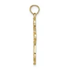10k Yellow Gold High Polished Cut Out Fancy Floral Center Cross Pendant
